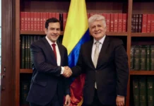 El Canciller y el ministro del Interior se reunieron con el jefe de la Misión de Verificación de la ONU
